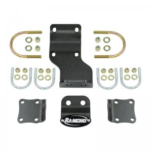 Jeep Gladiator Steering Damper Bracket - Rancho - Dual Stabilizer - Black - 2020+