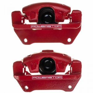 Jeep Wrangler JK Caliper Pair - Front - PowerStop - Red - `07-`18