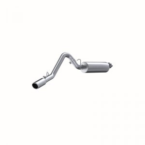 Jeep Wrangler JK Catback Exhaust - Single Side - MBRP - Armor Lite - `00-`06