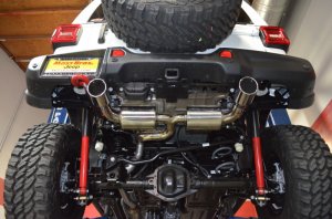 Jeep Wrangler JL Axle Back Exhaust - Injen - Polished - `18-`21