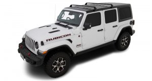 Jeep Wrangler JL Vortex SG Roof Rack - Rhino-Rack - 2 Bar - Black - `07-`22