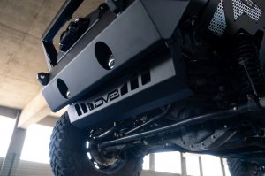 Jeep Gladiator Skid Plate - Front - DV8 Offroad - Sway-Bar Disconnect Motor - `18-`23