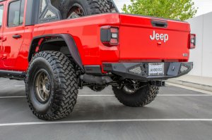 Jeep Gladiator Rock Sliders - Bedside - DV8 Offroad - SRGL-01 - Sand black powder coat - 2019+