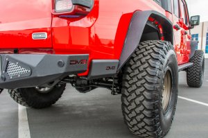 Jeep Gladiator Rock Sliders - Bedside - DV8 Offroad - SRGL-01 - Sand black powder coat - 2019+