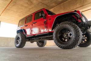 Jeep Wrangler JK Side Steps - DV8 Offroad - OE Plus - Black - `07-`18
