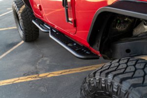 Jeep Wrangler JK Side Steps - DV8 Offroad - OE Plus - Black - `07-`18
