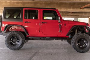 Jeep Wrangler JK Side Steps - DV8 Offroad - OE Plus - Black - `07-`18