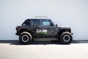 Jeep Wrangler JL Rock Sliders - DV8 Offroad - FS-15 Series - Black - `18-`23