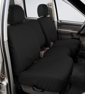 Jeep Gladiator Seat Covers - Front - Covercraft - Electric Polycotton SeatSaver - Charcoal - 2024+