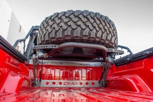 Jeep Gladiator Tire Carrier - In-Bed - DV8 Offroad - Adjustable - `19-`0