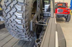 Jeep Gladiator Tire Carrier - In-Bed - DV8 Offroad - Stand Up - Black - `19-`0