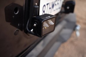 Jeep Wrangler JL Spare Tire Delete Kit - DV8 Offroad - With Light Mounts - `18-`22