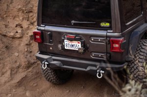 Jeep Wrangler JL Spare Tire Delete Kit - DV8 Offroad - With Light Mounts - `18-`22