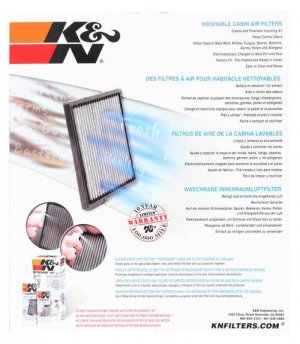 Jeep Grand Cherokee - KN Cabin Air Filters