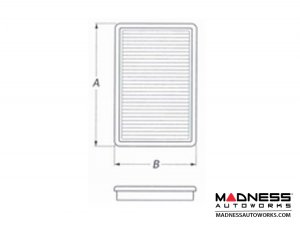 Jeep Renegade High Performance Air Filter by BMC - 1.4L Turbo 