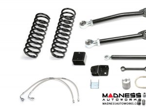 Jeep Wrangler 5" Long Travel Trail System w/ Stealth Shocks by FABTECH - 2 Door JK (Short Arm)