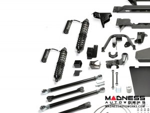 Jeep Wrangler 5" Crawler Coilover II System w/ Dirt Logic Resi Coilovers by FABTECH - 2/ 4 Door JK (Long Arm)