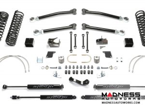 Jeep Wrangler 5" Long Travel Trail System w/ Stealth Shocks by FABTECH - 2 Door JK (Short Arm)