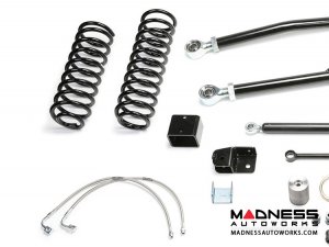 Jeep Wrangler 5" Long Travel Trail System w/ Stealth Shocks by FABTECH - 2 Door JK (Short Arm)