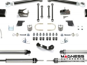 Jeep Wrangler 5" Long Travel Trail System w/ 2.25 Non Resi Dirt Logic Shocks by FABTECH - 4 Door JK (Short Arm)