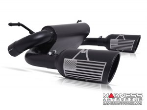Jeep Wrangler JL Performance Exhaust System - Dual Exit Axle-Back - Patriot Series - Black Ceramic - 2.0L