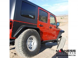 Jeep Wrangler JK Overline Hi-Clearance Dovetailed &amp; Removable Rear Flare - Narrow Edition - Pair - 4 Door