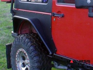 Jeep Wrangler JK Overline Hi-Clearance Dovetailed &amp; Removable Rear Flare - Standard Edition - Pair - 4 Door
