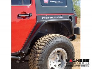 Jeep Wrangler JK Overline Hi-Clearance Dovetailed &amp; Removable Rear Flare - Standard Edition - Pair - 4 Door