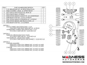 Jeep Wrangler JK True Dual-Rate Lift Kit - 2.5"