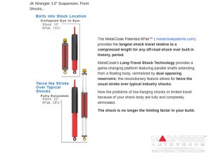 Jeep Wrangler JK 6Pak Long Travel Upgrade Kit - 3.5"