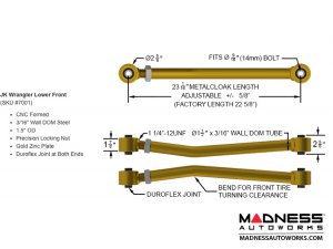 Jeep Wrangler JK Game-Changer 3.5&quot; Suspension - No Shock Edition 