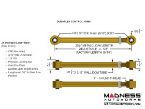 Jeep Wrangler JK 4-Link Long Arm Compound Suspension System - 4.5"/5.5" - 6Pak Edition 