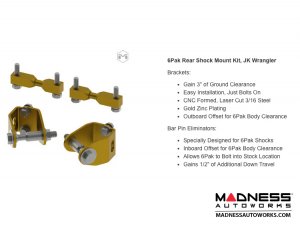 Jeep Wrangler JK 4-link Long Arm Compound Suspension - 4.5"/5.5" - RockSport L/T Edition 