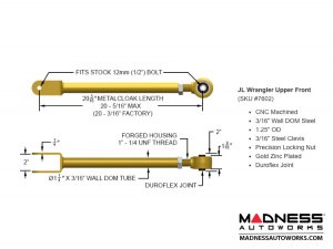 Jeep Wrangler JL Suspension Kit - Game Changer - 3.5" - RockSport Red Edition Shocks