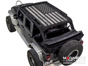 Jeep Wrangler JK SW1 Top Trailmesh - Tactical Flag Distressed - 4 Door Jeep Wrangler JK SW1 Top Trailmesh - Tactical Flag Distressed - 4 Door