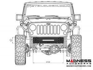 Jeep Wrangler JK Frame Built Bumper - Front 