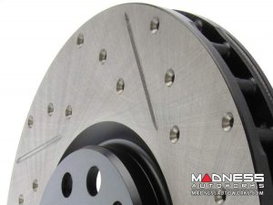 Jeep Renegade Performance Brake Rotor (1) - Front Left - StopTech - Drilled + Slotted 