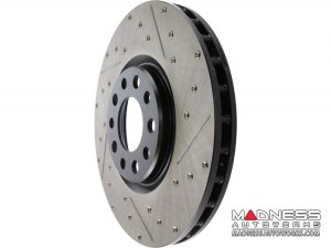 Jeep Renegade Performance Brake Rotor (1) - Front Left - StopTech - Drilled + Slotted 