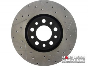 Jeep Renegade Performance Brake Rotor (1) - Front Left - StopTech - Drilled + Slotted 