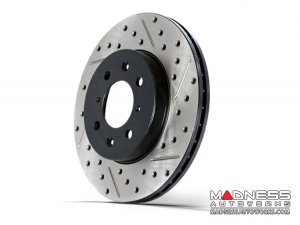 Jeep Renegade Performance Brake Rotor (1) - Front Left - StopTech - Drilled + Slotted 