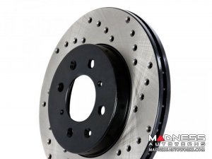 Jeep Compass Performance Brake Rotor (1) - Front Right - Drilled + Vented 