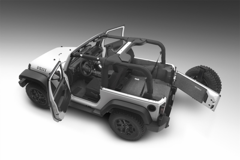 Jeep Wrangler JK Truck Bed Liner Kit - Rear - BedRug - 5pc Cargo Kit - `11-`18