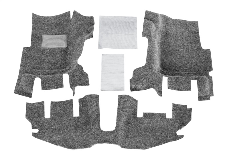 Jeep TJ Floor Kit - Front - BedRug - 3pc Front Kit w/o Center Console + Heat Shields - `97-`06