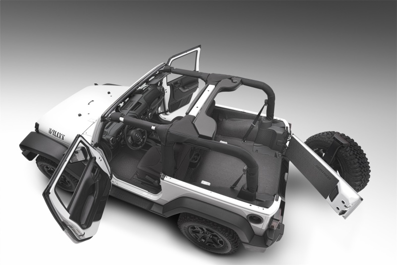 Jeep JK BedTred Cargo Kit - Rear - BedRug - 5pc Rear Kit - `07-`10