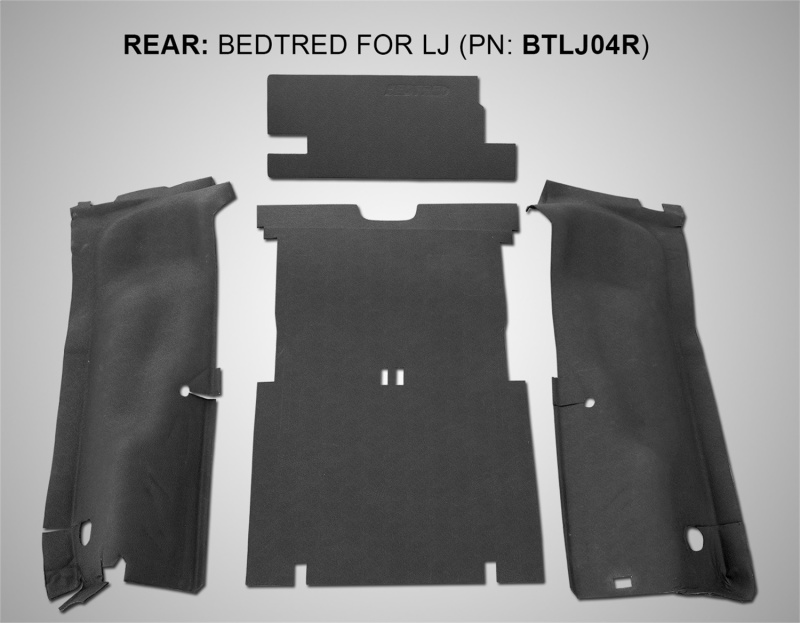 Jeep LJ Unlimited Truck Bed Liner - BedRug - BedTred Cargo Kit (Incl Tailgate & Tub Liner) - `03-`06 Jeep LJ Unlimited Truck Bed Liner - BedRug - BedTred Cargo Kit (Incl Tailgate & Tub Liner) - `03-`06