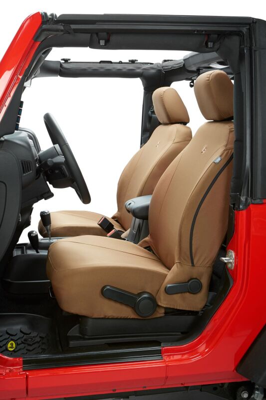 Jeep Wrangler JL Seat Covers - Front - Bestop - Tan - `18-`26