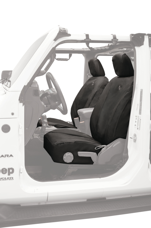 Jeep Gladiator Seat Covers - Front - Bestop - Black Diamond - `20-`26
