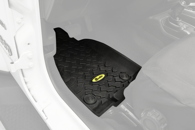Jeep Gladiator Floor Mats - Front - Bestop - Black - `20-`26