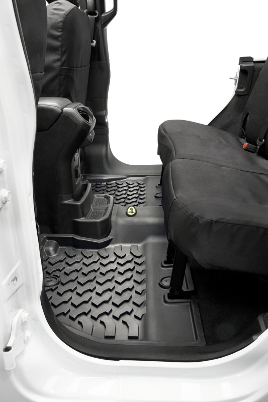 Jeep Wrangler JL Floor Mats - Rear - Bestop - Custom-molded - Black - `18-`26