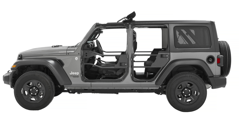 Jeep Gladiator Doors - Rear - Bestop - Element - Matte Black - `20-`26